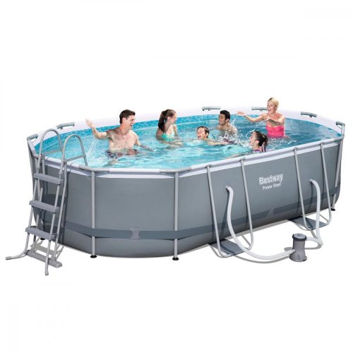 Bestway SANREMO oval metal frame pool set 488 x 305 x 107 cm