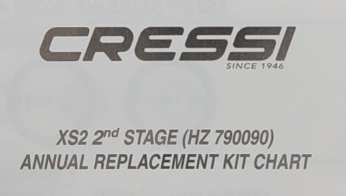 Cressi XS2 2nd stage kit