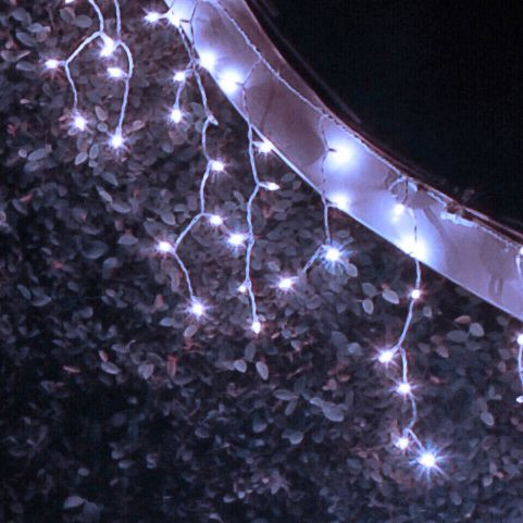 Dekortrend Outdoor KONTAKT LED icicle string with 101 COLD WHITE LEDs 3 x 0.4 m