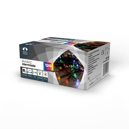 Dekortrend Basic 120 LED light string, colorful, 6 meters