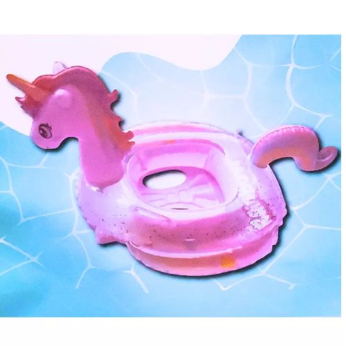 Top Haus Pink unicorn inflatable tube